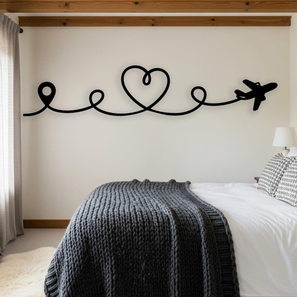 Industrial Laser Cutter - Flat Travel Metal Wall Art, Laser‑Cut