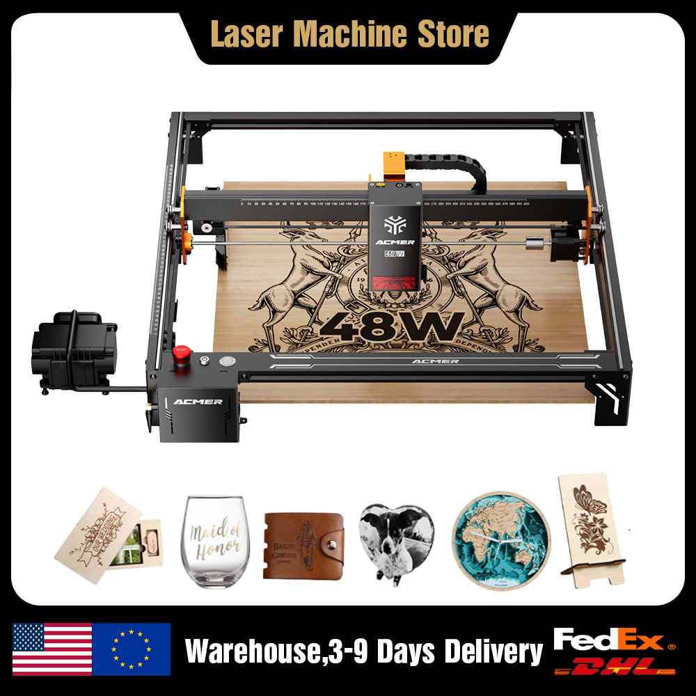 Air Assist Pump Laser - ACMER S2 PRO 48W/36W Laser Engraving