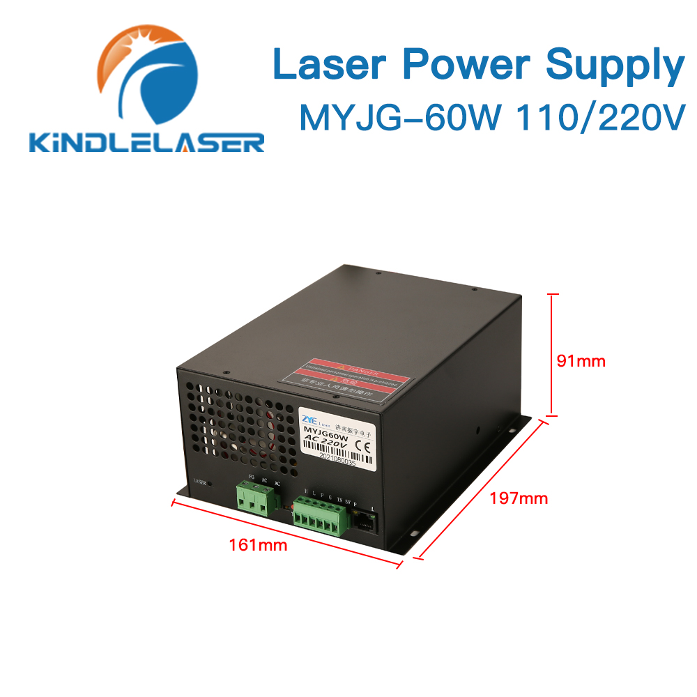 KINDLELASER 60W CO2 Laser Powe - Laser Power Supply 60W recension och pris