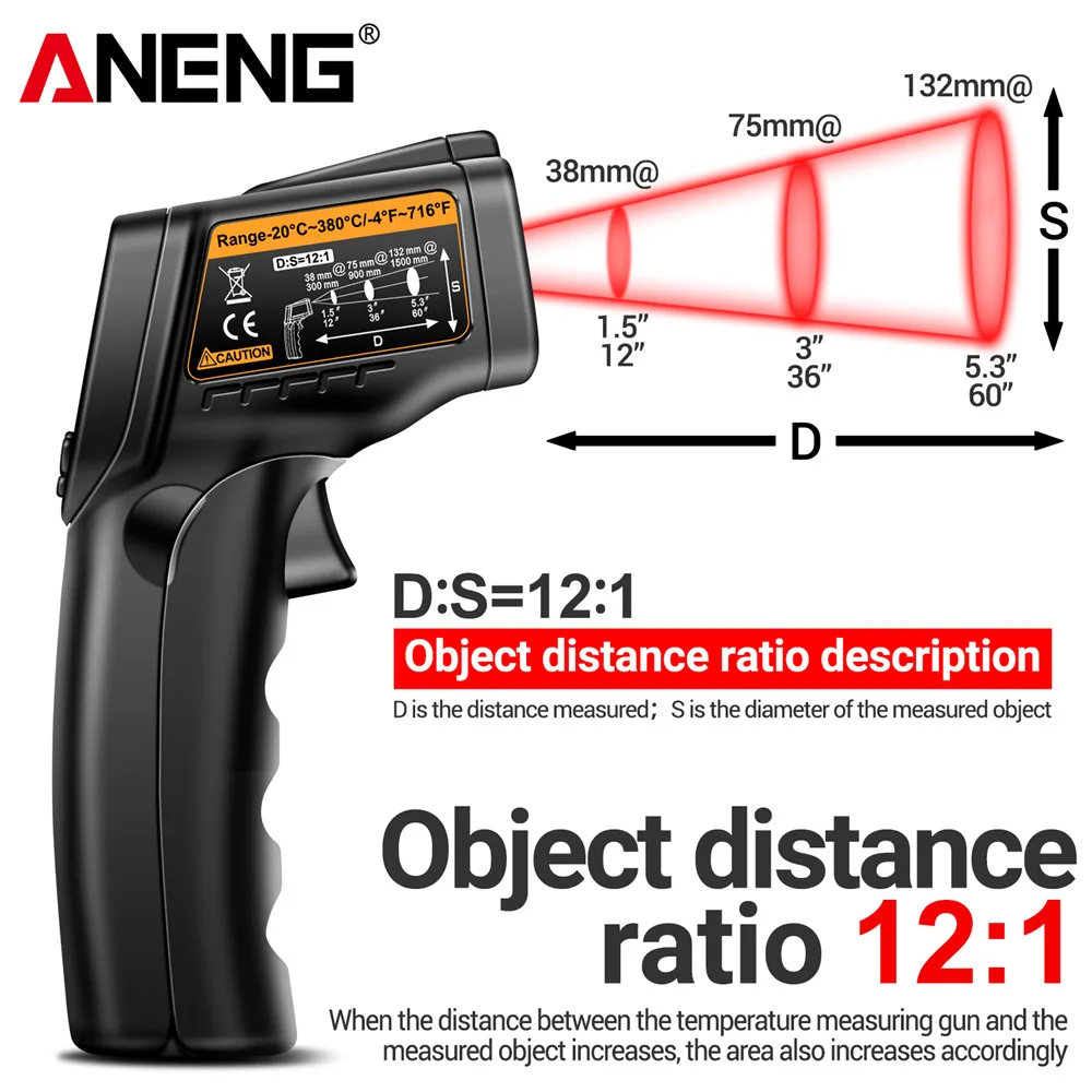 Infrared Laser Temperature Gun - Industrial Laser Temperature Gun recension och pris