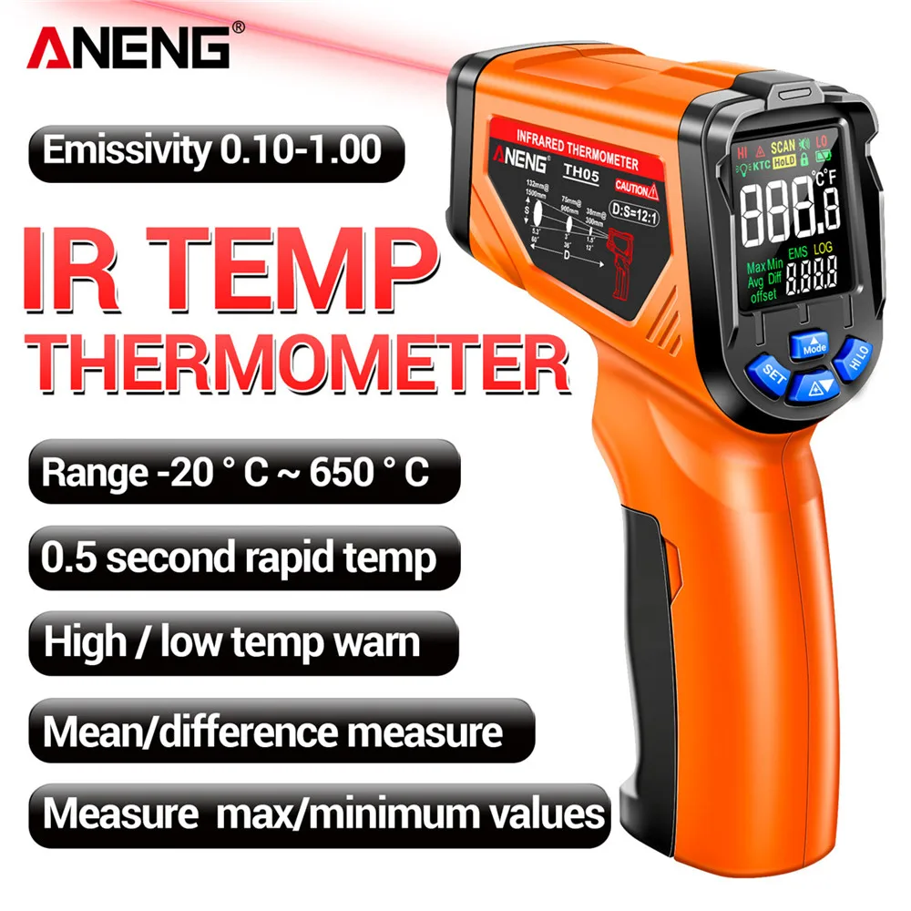 Infrared Thermometer Digital N - Industrial Laser Temperature Gun recension och pris