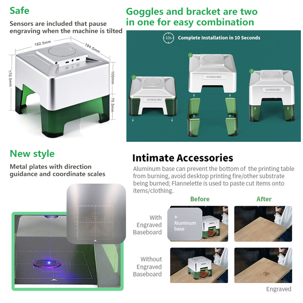 3W Mini Laser Engraver Portabl - Industrial Handheld Laser Engraver recension och pris