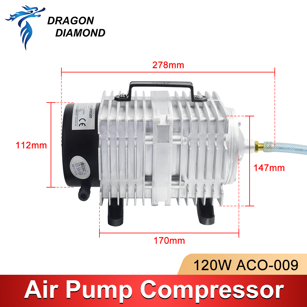 120W Air Compressor Electrical - Air Assist Pump Laser recension och pris