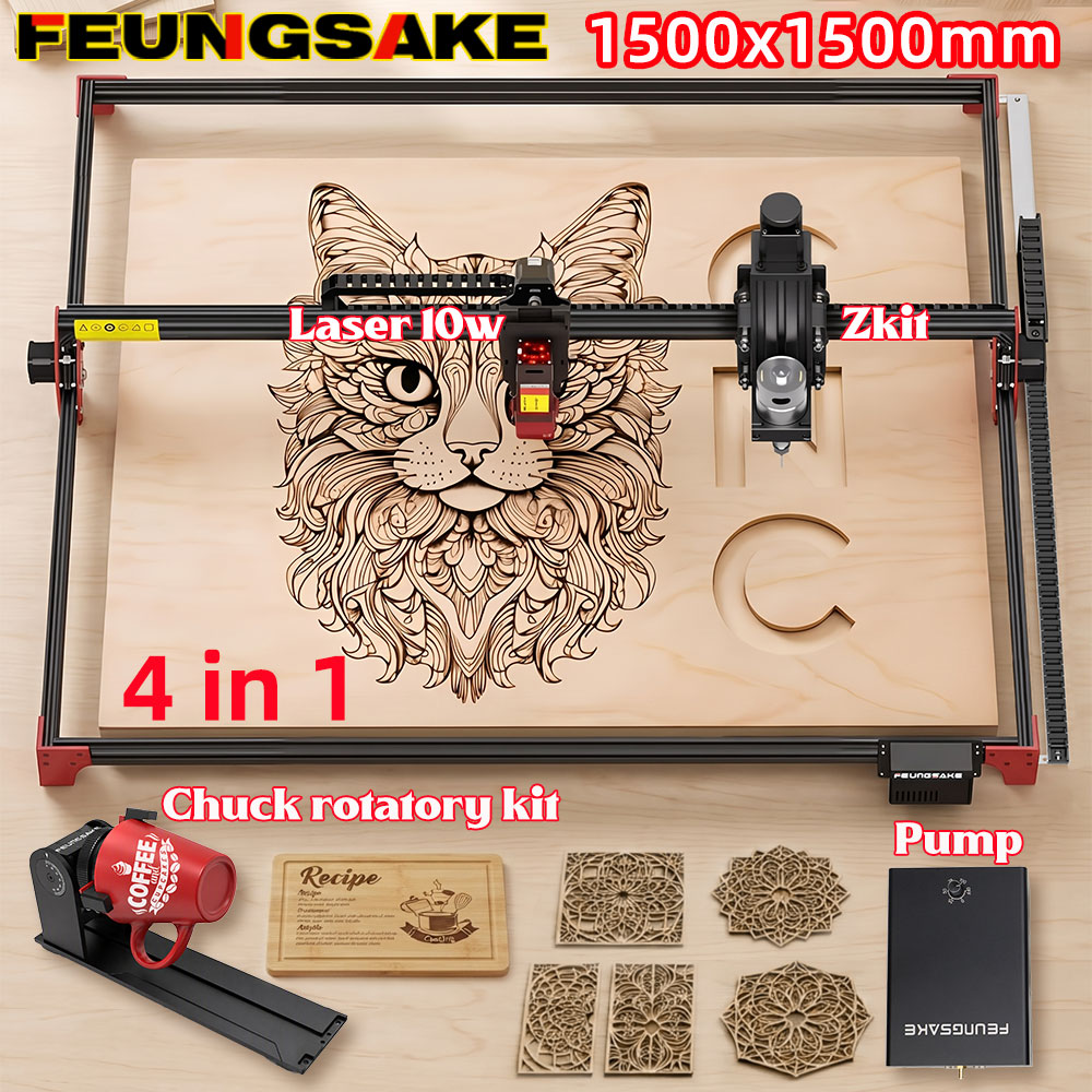 FEUNGSAKE 40w Laser Engraving  - Air Assist Pump Laser recension och pris