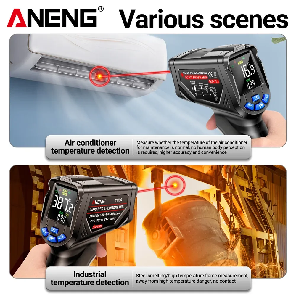ANENG TH06 Infrared Laser Ther - Industrial Laser Temperature Gun recension och pris