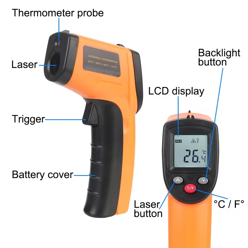 New T600 T600A Digital Infrare - Industrial Laser Temperature Gun recension och pris