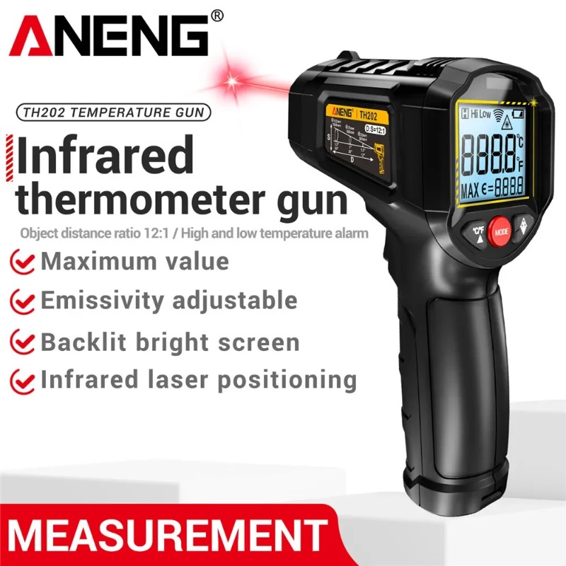 ANENG TH202 Industrial Handhel - Industrial Laser Temperature Gun recension och pris