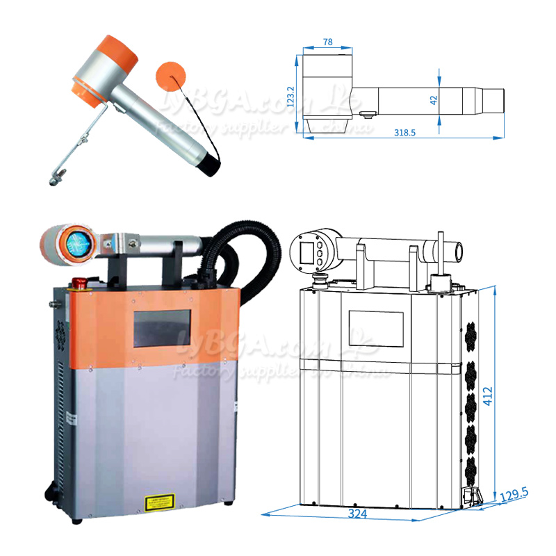 LY-LCG100A 100W Pulsed Laser C - Industrial Laser Rust Remover recension och pris