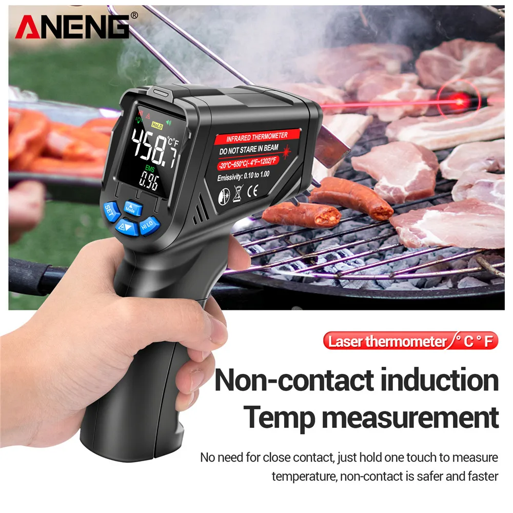 Infrared Thermometer Digital N - Industrial Laser Temperature Gun recension och pris