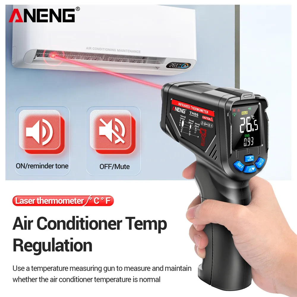 Infrared Thermometer Digital N - Industrial Laser Temperature Gun recension och pris