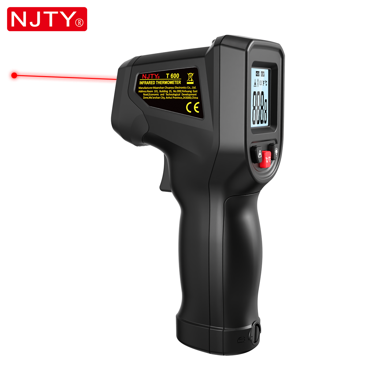 NJTY T600 Infrared Thermometer - Industrial Laser Temperature Gun recension och pris