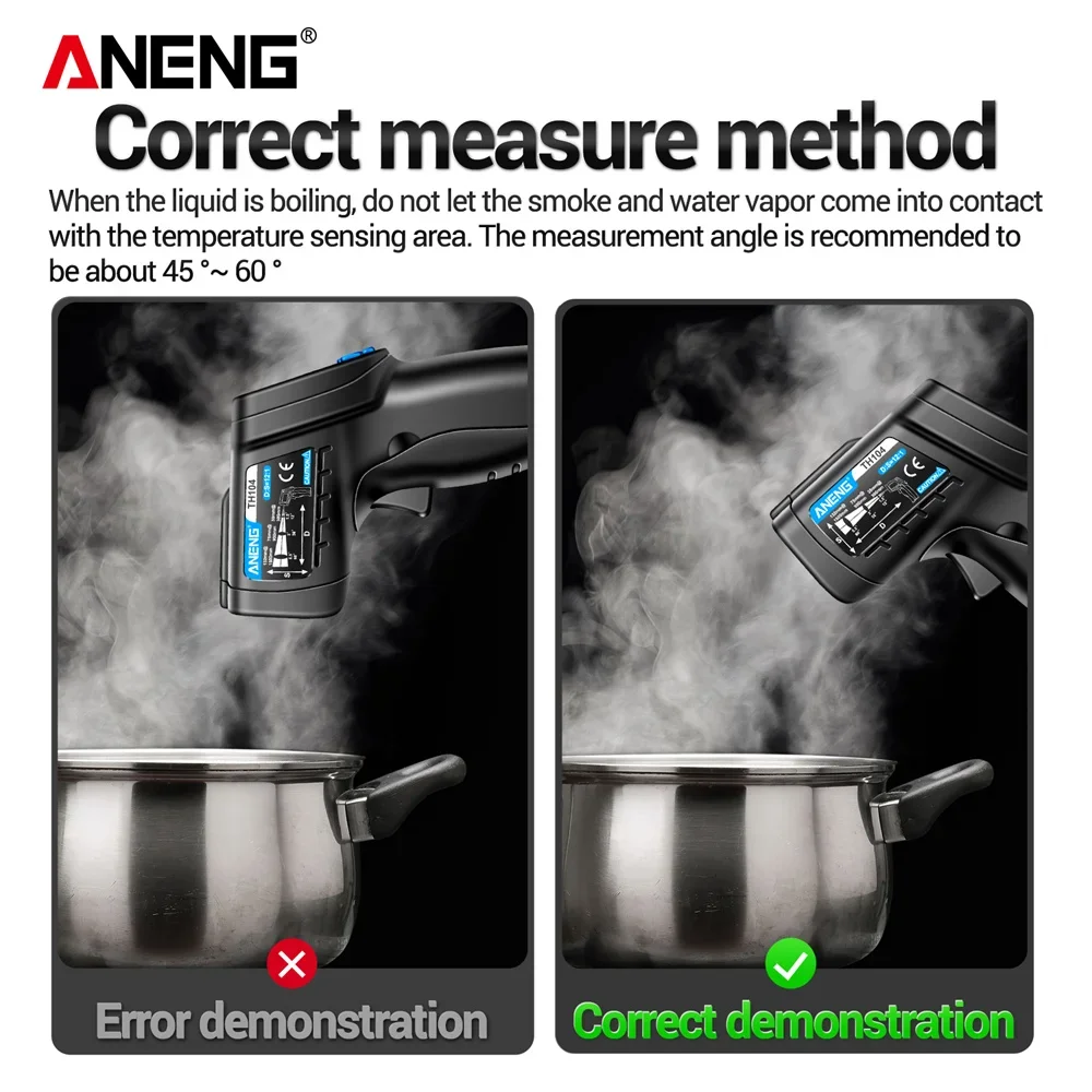 ANENG TH104 Infrared Handheld  - Industrial Laser Temperature Gun recension och pris
