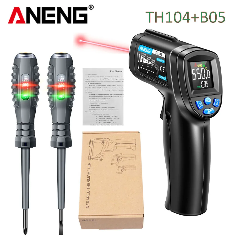 Infrared Thermometer Industria - Industrial Laser Temperature Gun recension och pris