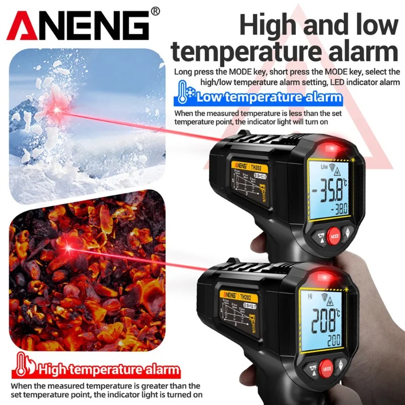 ANENG TH202 Non-contact Infrar - Industrial Laser Temperature Gun recension och pris